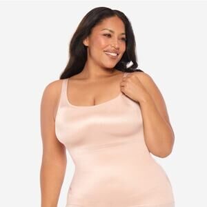 Ruby Ribbon Original Cami Sz 46 3XL Pale Tan Compression Shapewear Stretch #3022